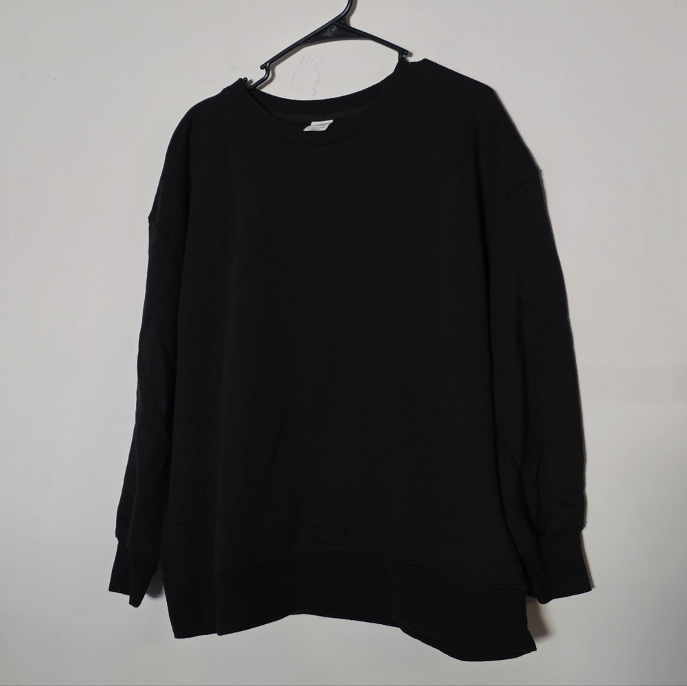 Terra & Sky Women's Black Crewneck Sweater Size 1X